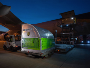 A container with tools at the airport